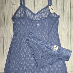 a(155)

b.tempt'd by Wacoal Women's Lace Kiss Chemise And Panty Set Size XL NWT